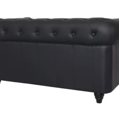 Grand Canapé 2 Places Chesterfield Noir 8 Grand Canapé 2 Places Chesterfield Noir -Promos Chesteris Boutique canape 19940381