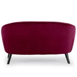 Canapé 2 Places Scandinaves Savoy Velours Bordeaux 8 Canapé 2 Places Scandinaves Savoy Velours Bordeaux -Promos Chesteris Boutique canape 20006421