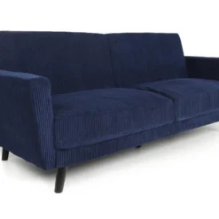 Canapé Convertible Clic-clac Refresha Velours Bleu