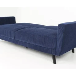 Canapé Convertible Clic-clac Refresha Velours Bleu -Promos Chesteris Boutique canape 20006433