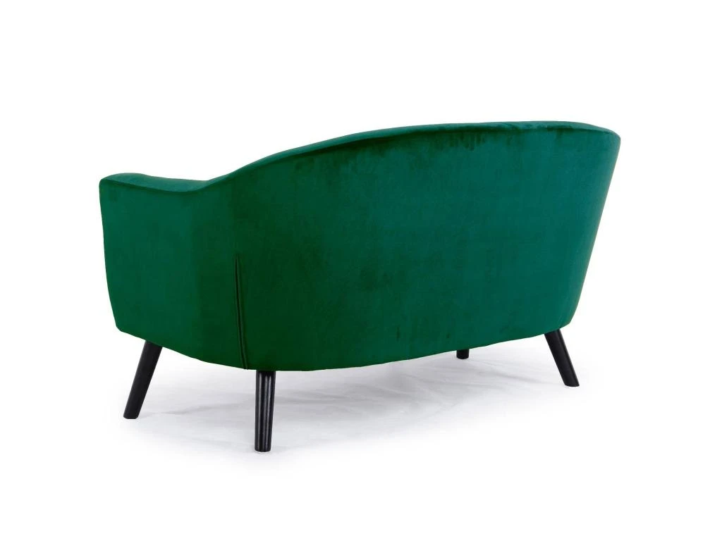 Canapé 2 Places Scandinave Savoy Velours Vert 3 Canapé 2 Places Scandinave Savoy Velours Vert – Image 3
