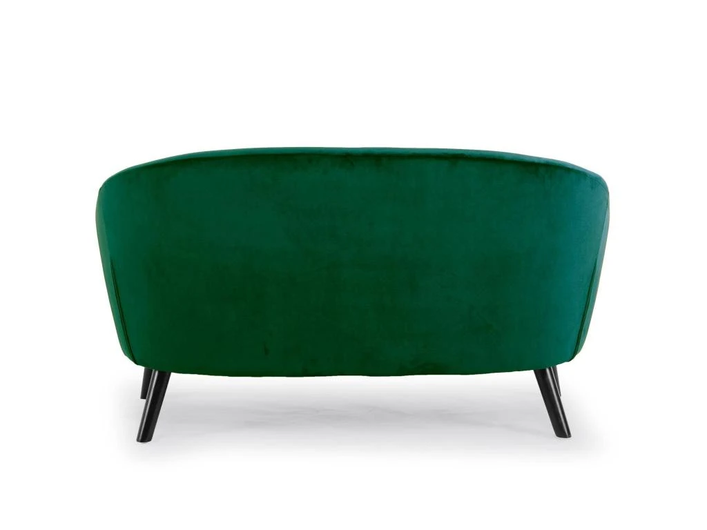 Canapé 2 Places Scandinave Savoy Velours Vert 4 Canapé 2 Places Scandinave Savoy Velours Vert – Image 4