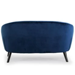 Canapé 3 Places Scandinave Savoy Velours Bleu -Promos Chesteris Boutique canape 20006567
