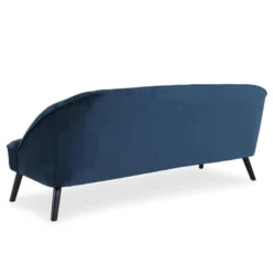 Canapé 3 Places Ioan Velours Bleu -Promos Chesteris Boutique canape 20006919