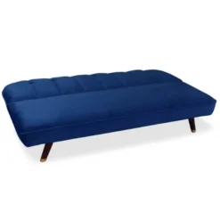 Canapé Convertible Clic-clac Olympia Velours Bleu -Promos Chesteris Boutique canape 20006981