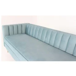 Canapé 3 Places Djulian Velours Bleu -Promos Chesteris Boutique canape 20006999