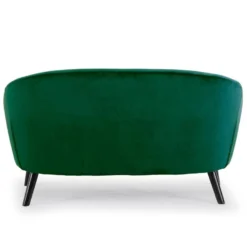 Canapé 3 Places Scandinave Savoy Velours Vert -Promos Chesteris Boutique canape 20007033