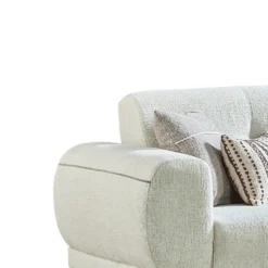 Canapé 3 Places En Tissu Texturé Ivoire LETINI De Pascal Morabito -Promos Chesteris Boutique canape 20021431