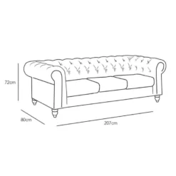 Canapé Chesterfield 3 Places - Couleurs - Velours Noir, Types De Canapé - 3 Places Chesterfield 9 Canapé Chesterfield 3 Places - Couleurs - Velours Noir, Types De Canapé - 3 Places Chesterfield -Promos Chesteris Boutique canape 20022553