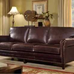 Canapé 3 Places En Cuir Vieilli CASSANDRA - Marron 15 Canapé 3 Places En Cuir Vieilli CASSANDRA - Marron -Promos Chesteris Boutique canape 203683