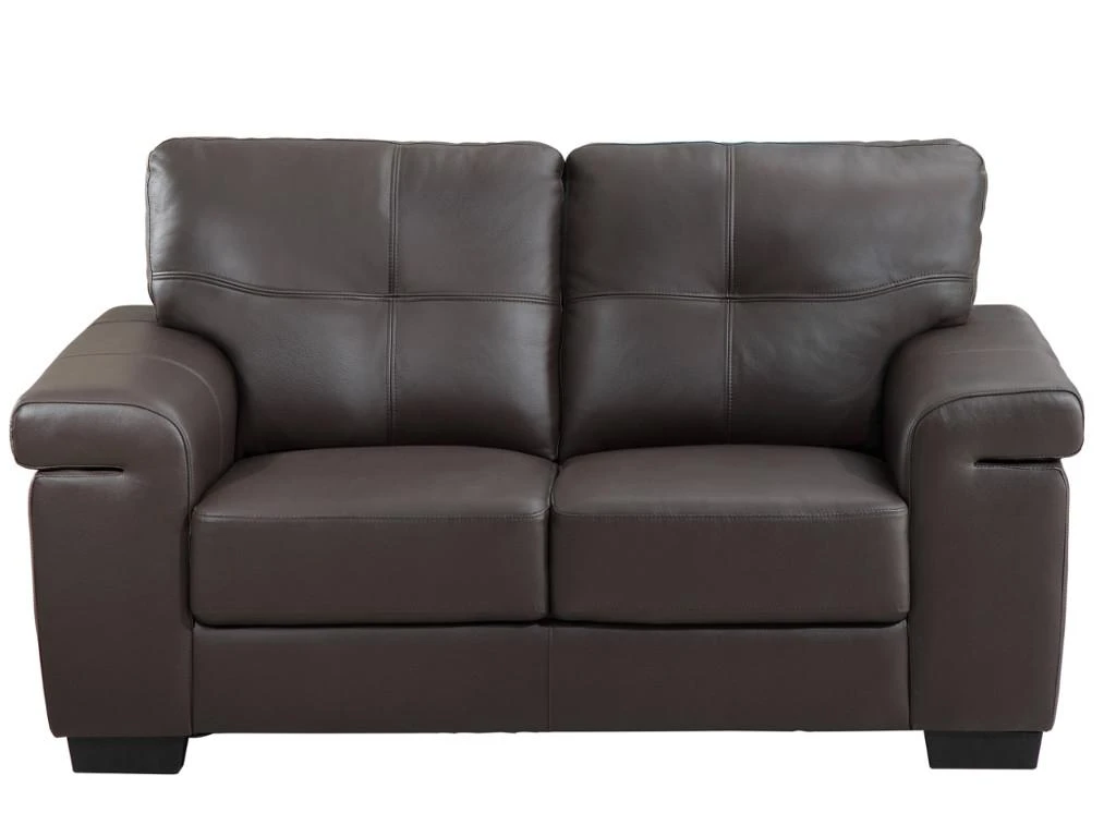 Canapé 2 Places En Cuir HAZEL - Marron 6 Canapé 2 Places En Cuir HAZEL - Marron – Image 6