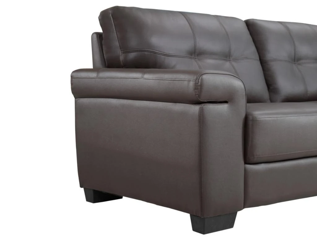 Canapé 2 Places En Cuir HAZEL - Marron 5 Canapé 2 Places En Cuir HAZEL - Marron – Image 5