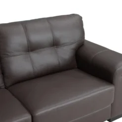 Canapé 2 Places En Cuir HAZEL - Marron 13 Canapé 2 Places En Cuir HAZEL - Marron -Promos Chesteris Boutique canape 204043