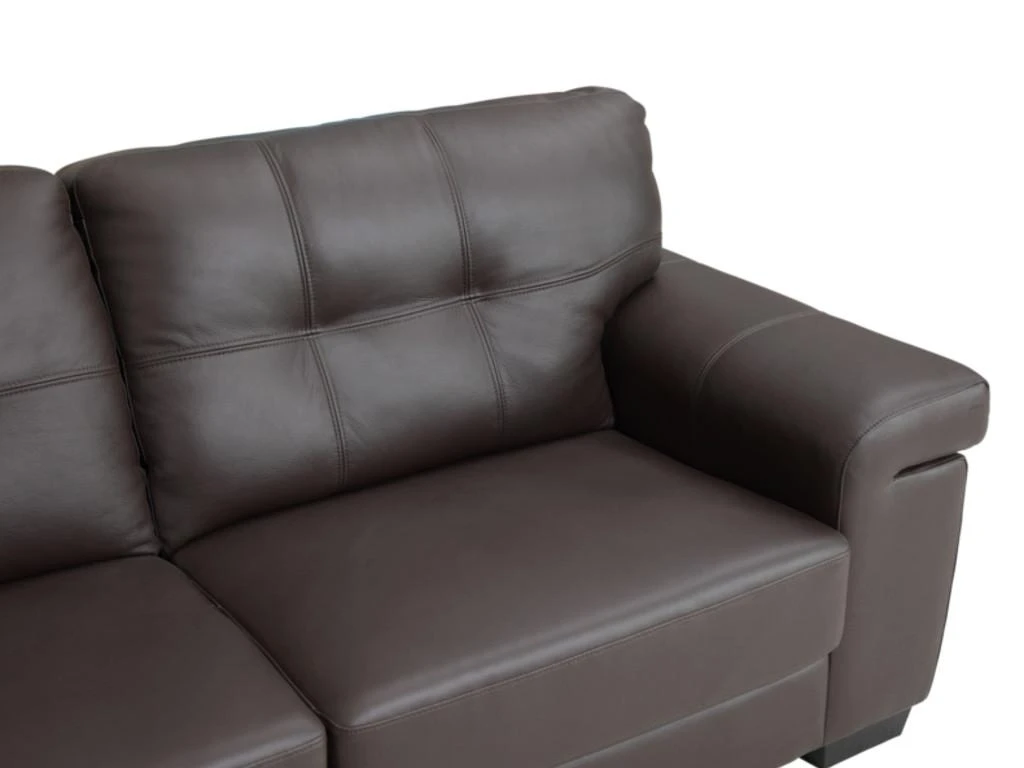 Canapé 2 Places En Cuir HAZEL - Marron 7 Canapé 2 Places En Cuir HAZEL - Marron – Image 7