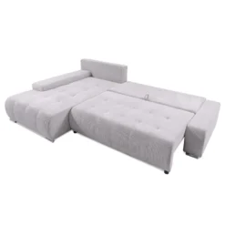 Canapé D'angle Convertible Gauche 4 Places Coffre Jonas Velours Côtelé Blanc Cassé 7 Canapé D'angle Convertible Gauche 4 Places Coffre Jonas Velours Côtelé Blanc Cassé -Promos Chesteris Boutique canape 20941805