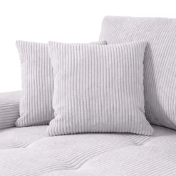 Canapé D'angle Convertible Gauche 4 Places Coffre Jonas Velours Côtelé Blanc Cassé 9 Canapé D'angle Convertible Gauche 4 Places Coffre Jonas Velours Côtelé Blanc Cassé -Promos Chesteris Boutique canape 20941809