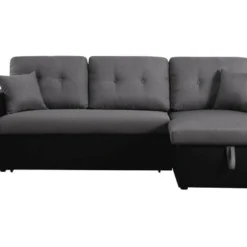 Canapé D'angle Convertible/réversible "Axel" - 3 Places - Noir/Gris 8 Canapé D'angle Convertible/réversible "Axel" - 3 Places - Noir/Gris -Promos Chesteris Boutique canape 20959229