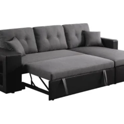 Canapé D'angle Convertible/réversible "Axel" - 3 Places - Noir/Gris 9 Canapé D'angle Convertible/réversible "Axel" - 3 Places - Noir/Gris -Promos Chesteris Boutique canape 20959231