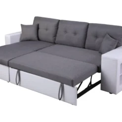 Canapé D'angle Convertible/réversible "Axel" - 3 Places - Blanc/Gris 8 Canapé D'angle Convertible/réversible "Axel" - 3 Places - Blanc/Gris -Promos Chesteris Boutique canape 20959265