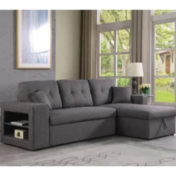 Canapé D'angle Convertible/réversible "Axel" - 3 Places - Gris