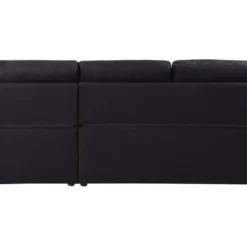 Canapé D'angle Convertible/ Réversible "Alain" - 221 X 145 X 85 Cm - 3 Places - Noir -Promos Chesteris Boutique canape 20959365