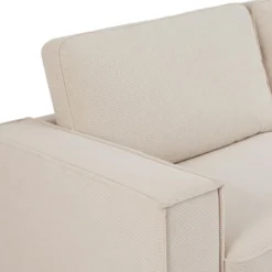 Canapé 3 Places En Velours Côtelé Beige OLMEDA -Promos Chesteris Boutique canape 20974763