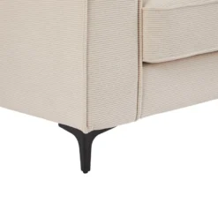 Canapé 2 Places En Velours Côtelé Beige OLMEDA -Promos Chesteris Boutique canape 20975277