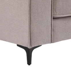 Canapé 3 Places En Velours Côtelé Gris OLMEDA -Promos Chesteris Boutique canape 20976921