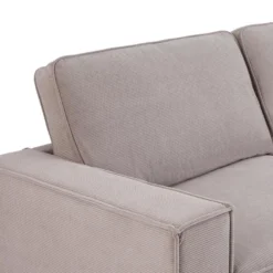 Canapé 2 Places En Velours Côtelé Gris OLMEDA 11 Canapé 2 Places En Velours Côtelé Gris OLMEDA -Promos Chesteris Boutique canape 20978863