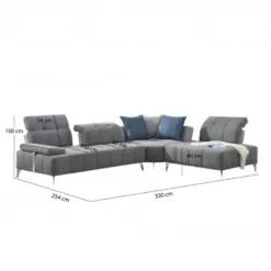 Canapé D'angle Droit Dossiers Mobiles Et Têtières Réglables - DIAMANT -Promos Chesteris Boutique canape 21042165