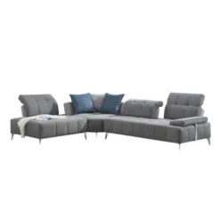 Canapé D'angle Gauche Dossiers Mobiles Et Têtières Réglables - DIAMANT