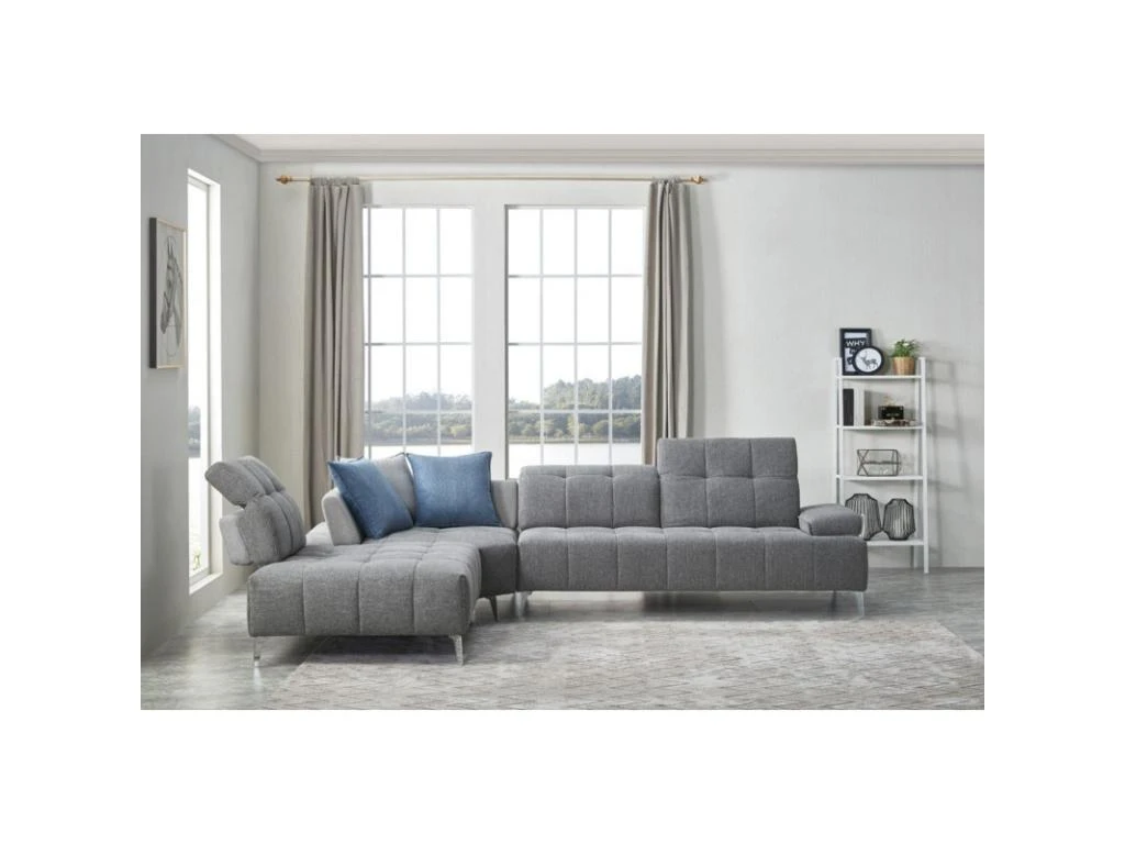 Canapé D'angle Gauche Dossiers Mobiles Et Têtières Réglables - DIAMANT 2 Canapé D'angle Gauche Dossiers Mobiles Et Têtières Réglables - DIAMANT – Image 2