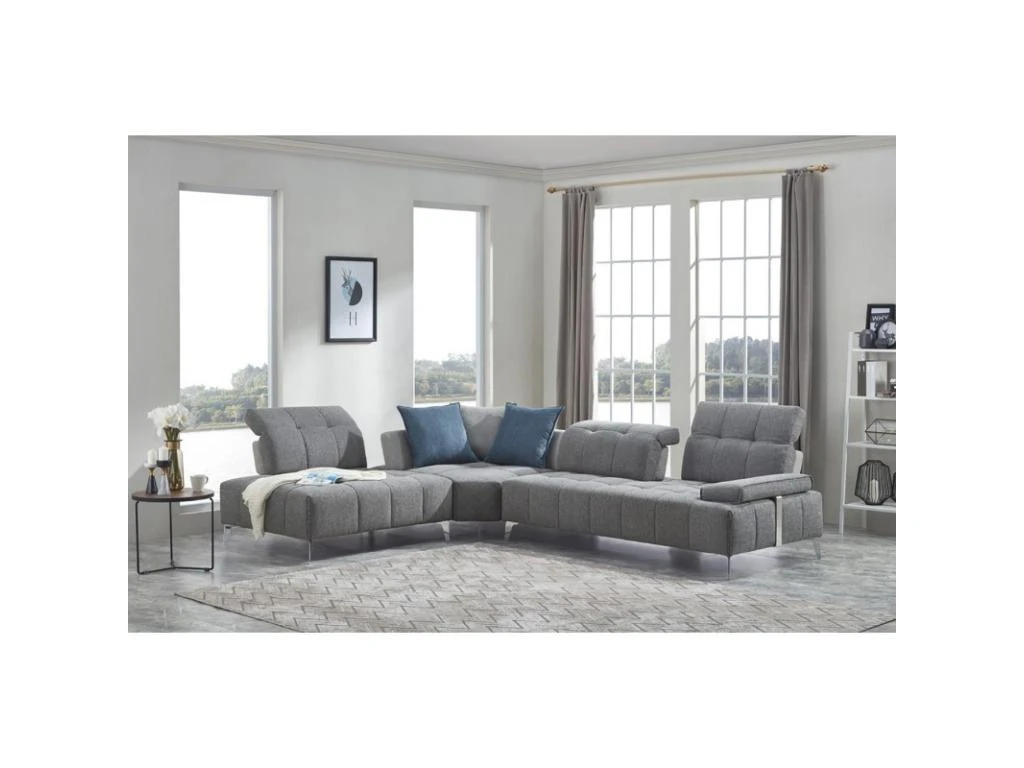 Canapé D'angle Gauche Dossiers Mobiles Et Têtières Réglables - DIAMANT 3 Canapé D'angle Gauche Dossiers Mobiles Et Têtières Réglables - DIAMANT – Image 3