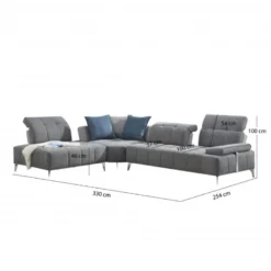 Canapé D'angle Gauche Dossiers Mobiles Et Têtières Réglables - DIAMANT 9 Canapé D'angle Gauche Dossiers Mobiles Et Têtières Réglables - DIAMANT -Promos Chesteris Boutique canape 21042197