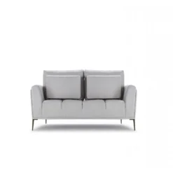 Canapé 2 Places Tissu Gris Clair - ALIX -Promos Chesteris Boutique canape 21042211