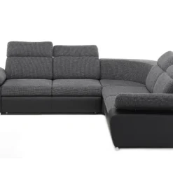 Canapé D'angle Convertible Avec Rangement En Tissu Et Simili RABELAIS - Bicolore Anthracite Et Noir 16 Canapé D'angle Convertible Avec Rangement En Tissu Et Simili RABELAIS - Bicolore Anthracite Et Noir -Promos Chesteris Boutique canape 211245