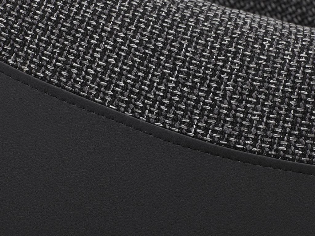 Canapé D'angle Convertible Avec Rangement En Tissu Et Simili RABELAIS - Bicolore Anthracite Et Noir 11 Canapé D'angle Convertible Avec Rangement En Tissu Et Simili RABELAIS - Bicolore Anthracite Et Noir – Image 11