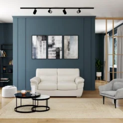 Canapé 2 Places En Cuir THIBAULT - Ivoire