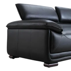 Canapé 3 Places En Cuir MACELO - Noir -Promos Chesteris Boutique canape 211761