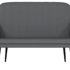 Banc Banquette 107 X 80 X 81 Cm Synthétique Gris 02_0010697