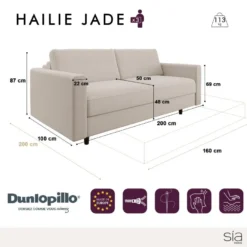 Canapé Convertible Matelas Velours Gris Béton 160cm -Promos Chesteris Boutique canape 21219887