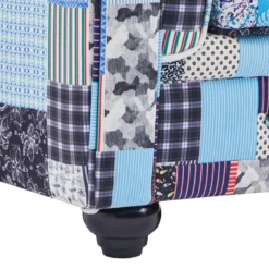 Canapé 3 Places En Tissu Patchwork CHESTERFIELD -Promos Chesteris Boutique canape 21223349