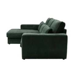 Canapé D'angle Gauche En Velours Côtelé Vert MONDOVI -Promos Chesteris Boutique canape 21381995