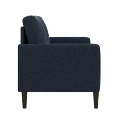 Canapé 2 Places En Lin Bleu -Promos Chesteris Boutique canape 21489027