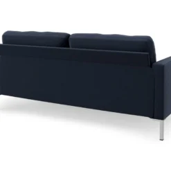 Canapé 3 Places En Lin Marine -Promos Chesteris Boutique canape 21489317