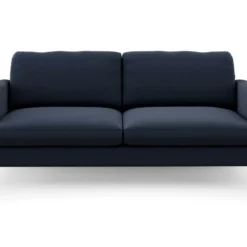 Canapé 3 Places En Lin Marine -Promos Chesteris Boutique canape 21489323