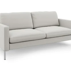 Canapé 3 Places En Lin Ivoire