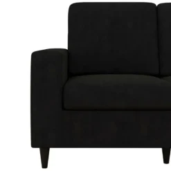 Canapé 2 Places En Velours Noir -Promos Chesteris Boutique canape 21490673