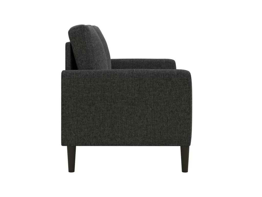 Canapé 2 Places En Lin Anthracite 3 Canapé 2 Places En Lin Anthracite – Image 3