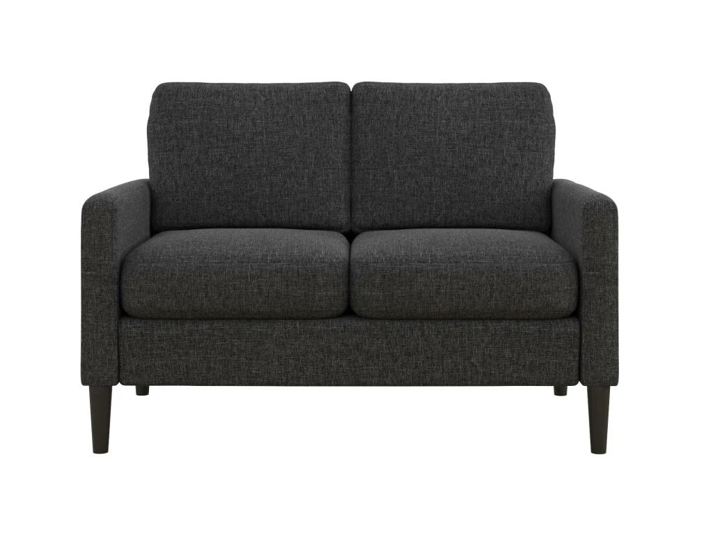 Canapé 2 Places En Lin Anthracite 10 Canapé 2 Places En Lin Anthracite – Image 10